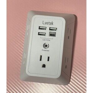 Lvetek multi plug outlet extender